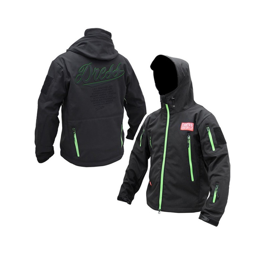 Dress Tactical Jacket 3D Black Green