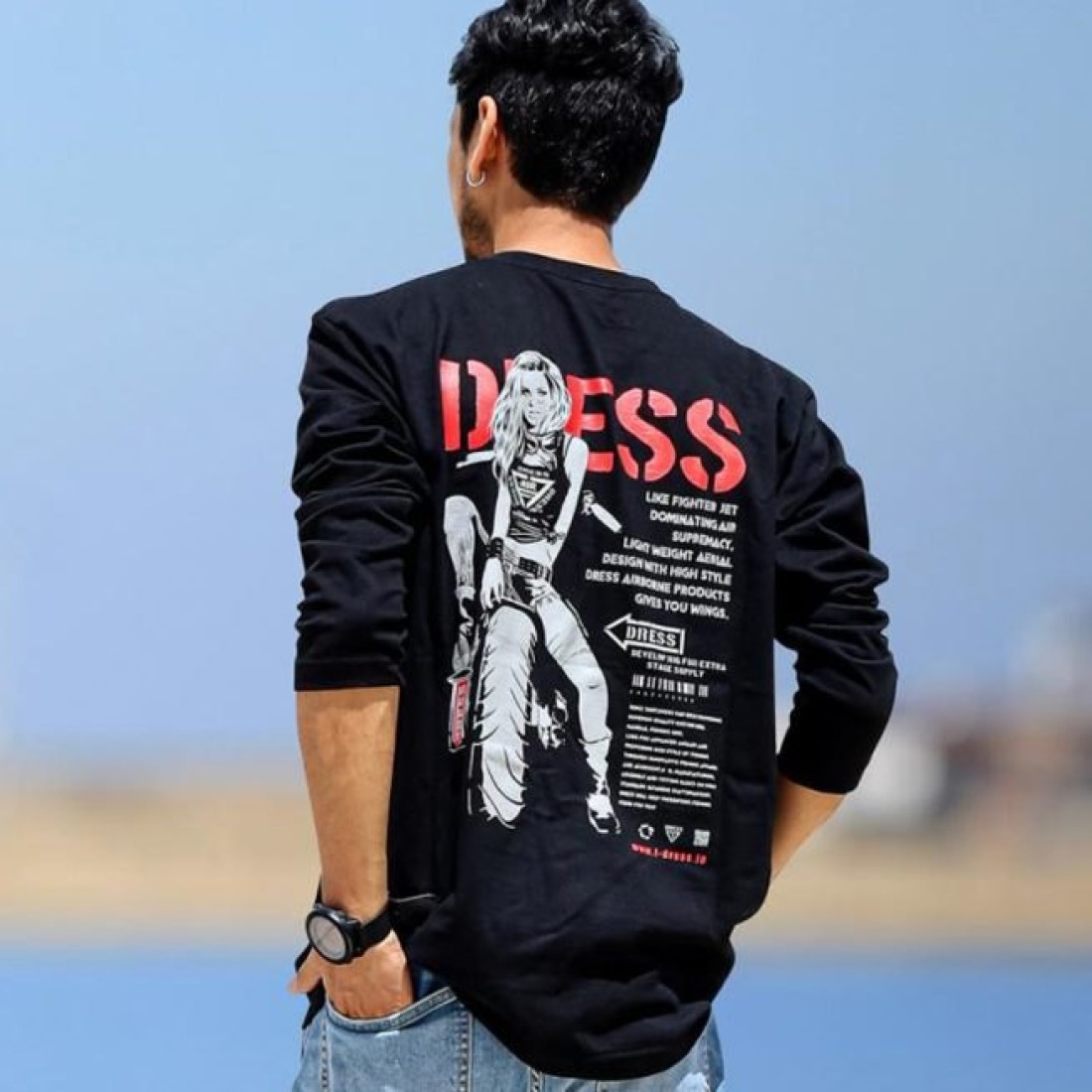 Dress Biker Girl Long Sleeve