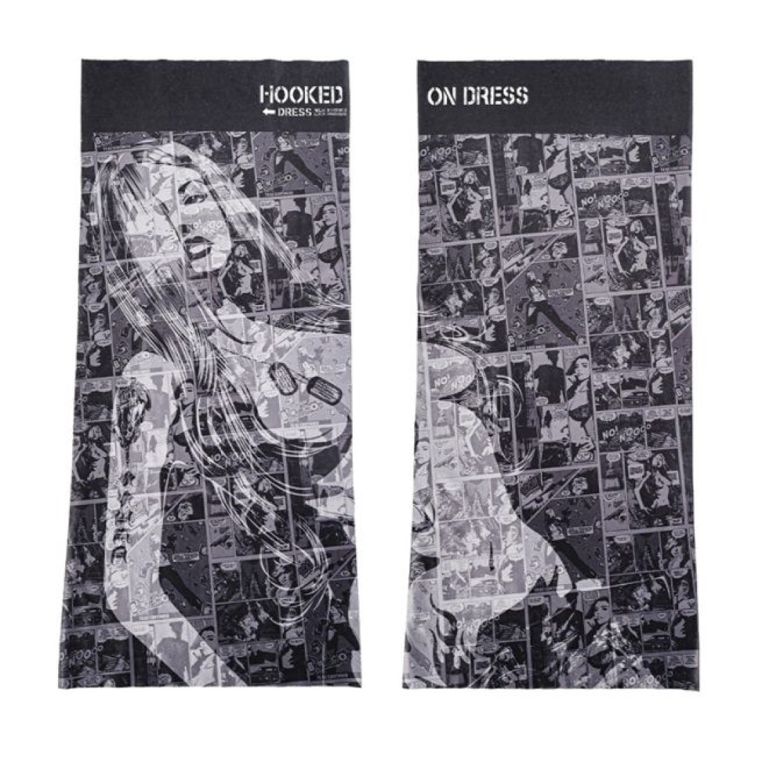 Dress Cool Neck Gaiter ”Girl Comic”