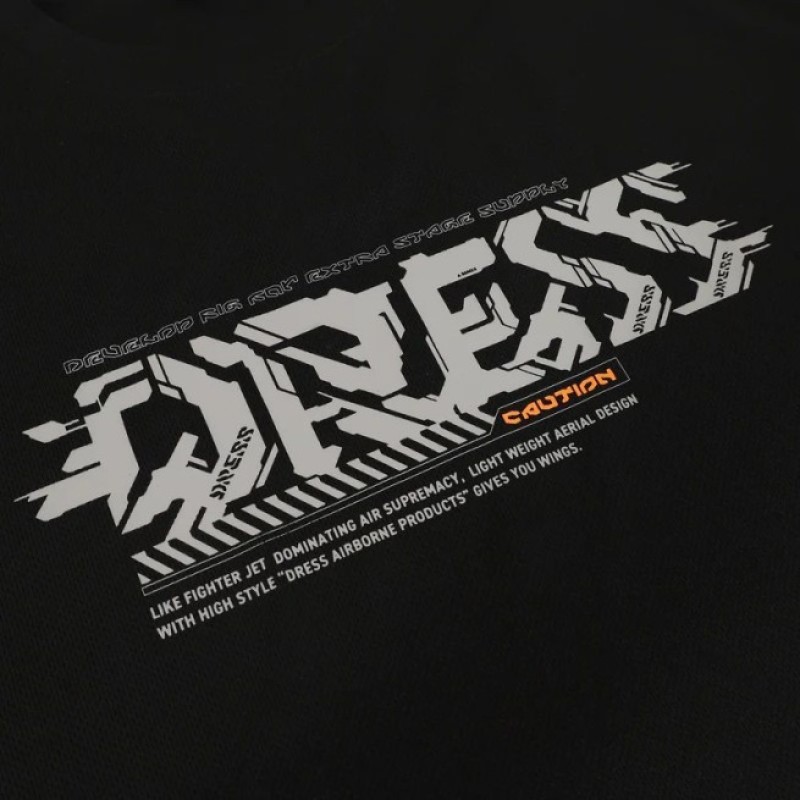 Dress Cyber Logo Dry T-Shirt (Black)
