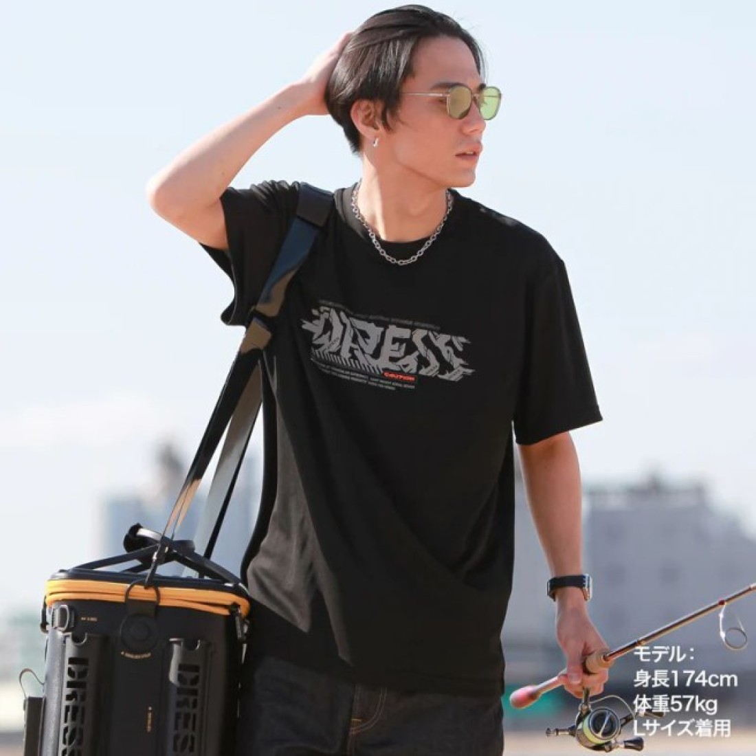 Dress Cyber Logo Dry T-Shirt (Black)