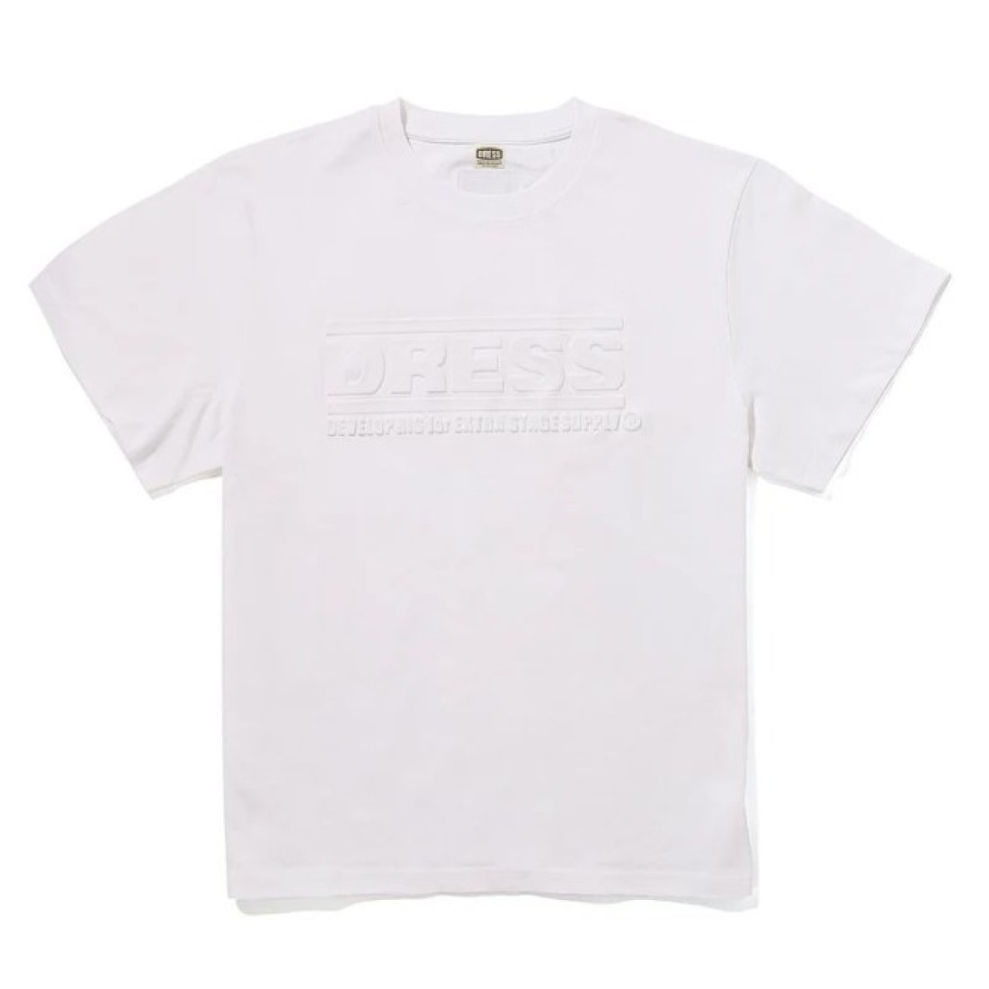 Dress Embossed Logo T-Shirt (White)