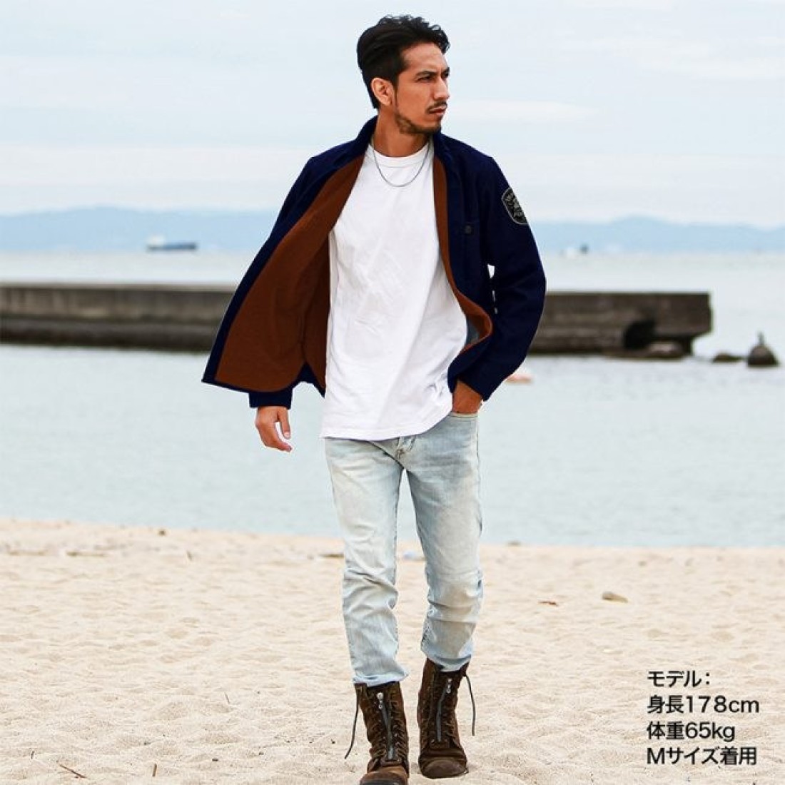 Dress Flannel Shirt Duck Navy-Orange