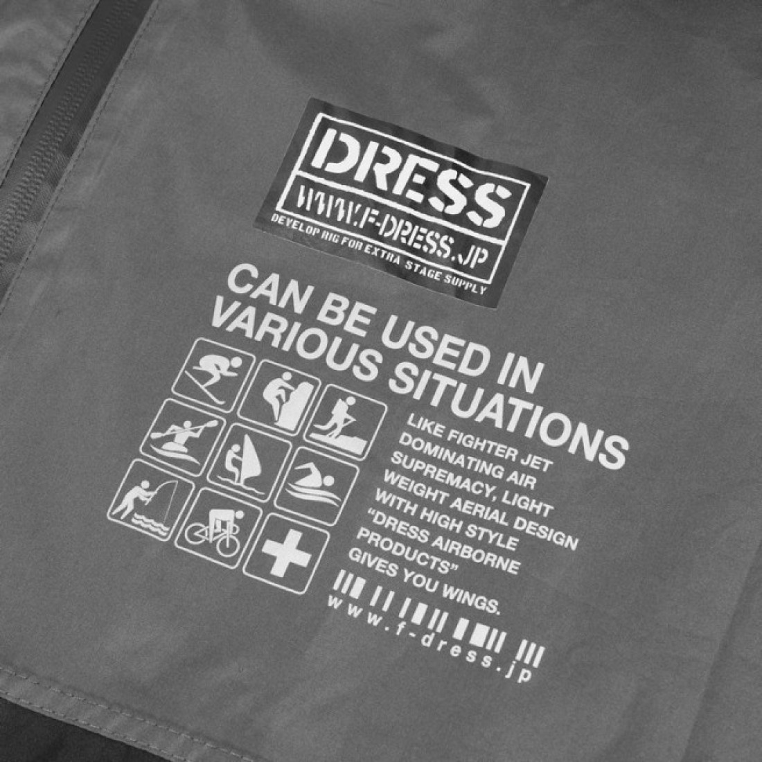 Dress Packable Rain Poncho Airborne