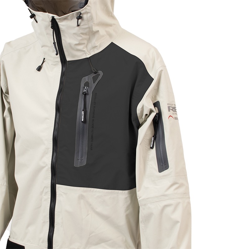 RBB Tide Game Rain Jacket Light Gray